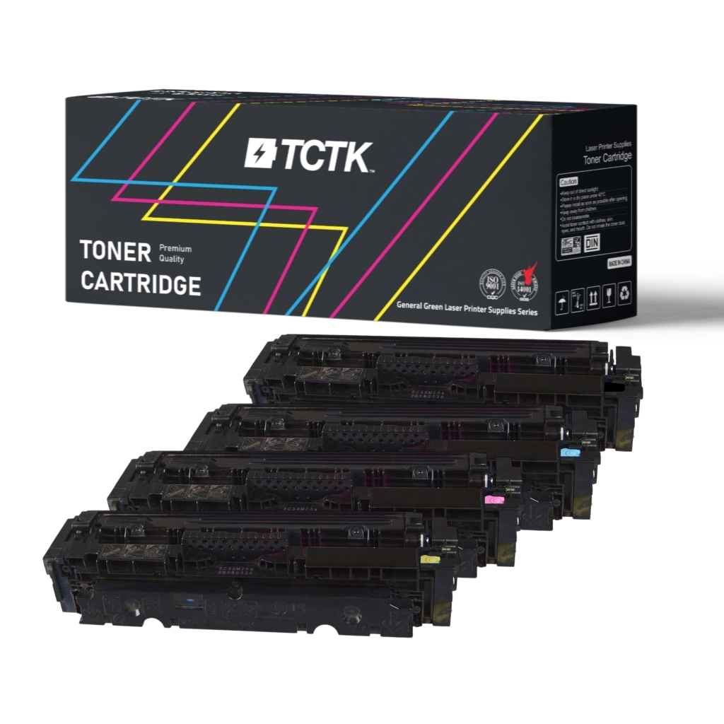 Multipack (4) Toners CMYK (Cyaan/Magenta/Geel/Zwart) Compatibel met HP Color Laserjet Canon LBP - Vervangt 410A (CF411A) / CRG-046 (1249C002)
